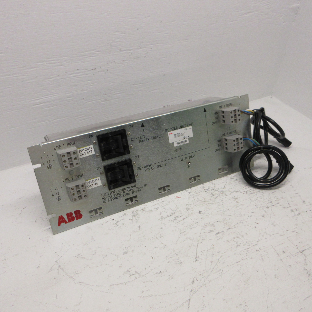 ABB 6644463A2 RPS Power Entry Panel Module 120/240V 25A SPP-2205B CD--A8-DU (AH0838-2)