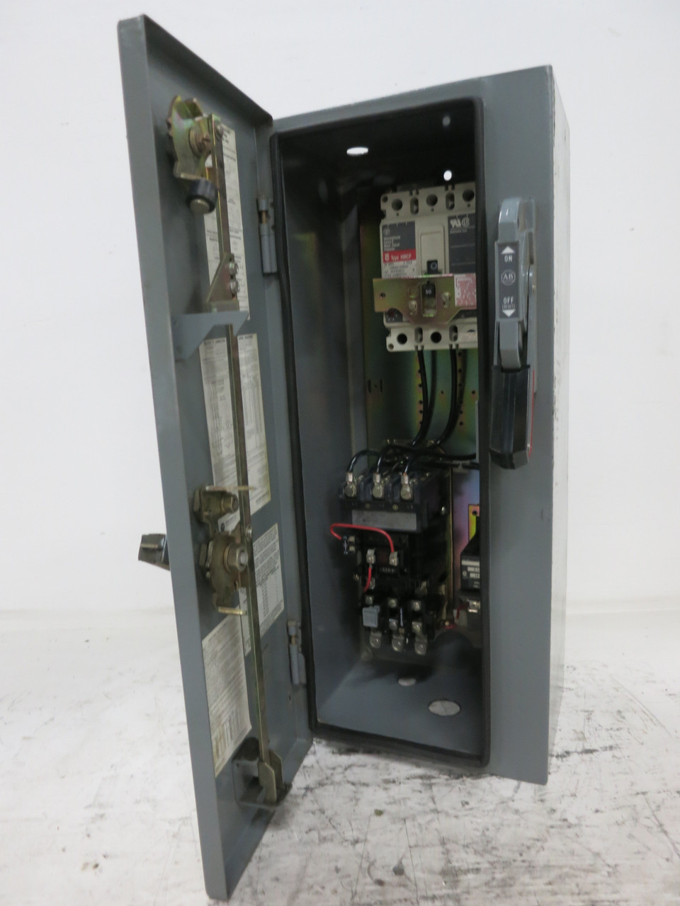Allen Bradley 30 Amp Breaker Size 2 Motor Starter Combination Combo Box 509-COD (DW7737-1)
