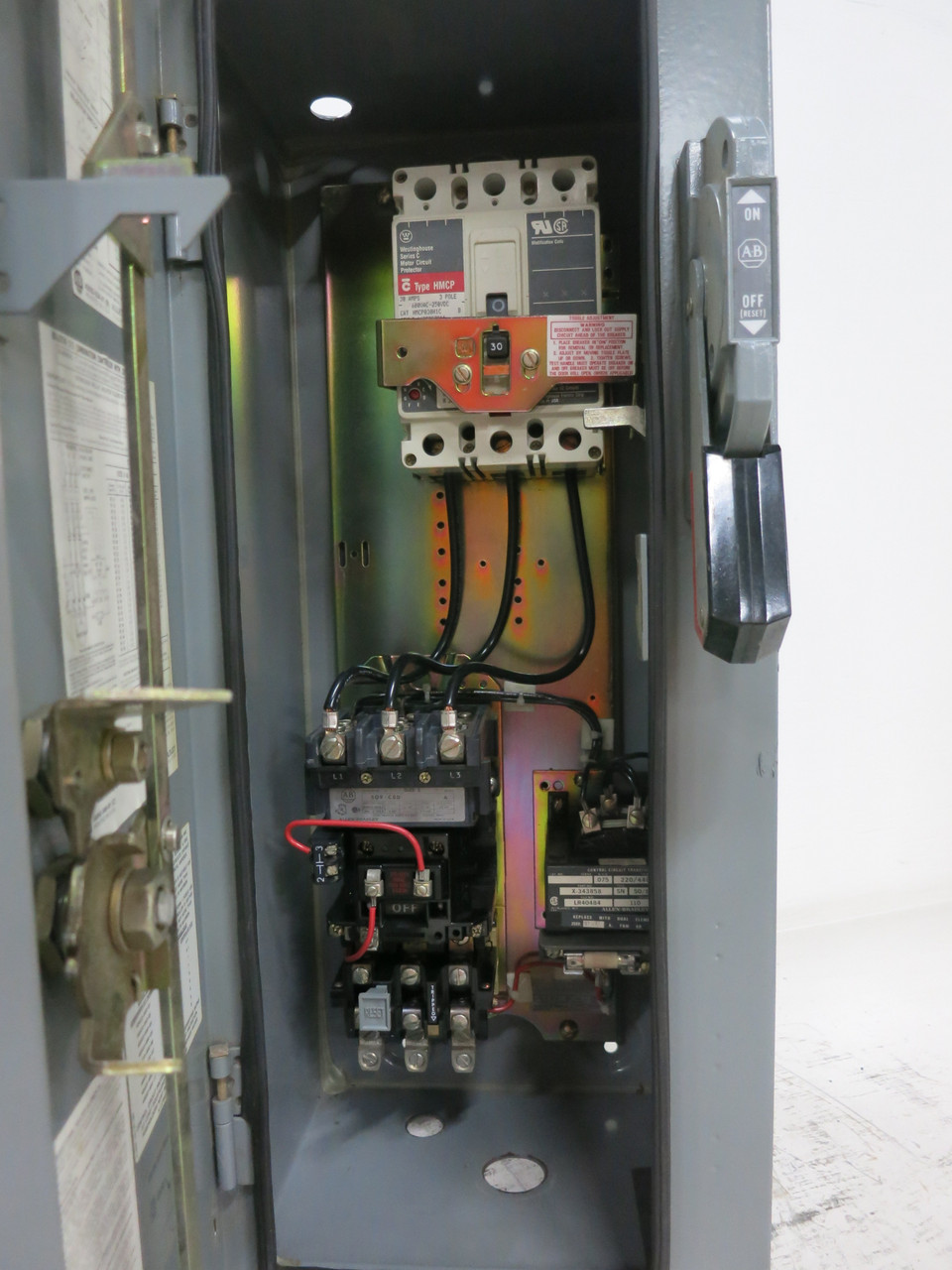 Allen Bradley 30 Amp Breaker Size 2 Motor Starter Combination Combo Box 509-COD (DW7737-1)