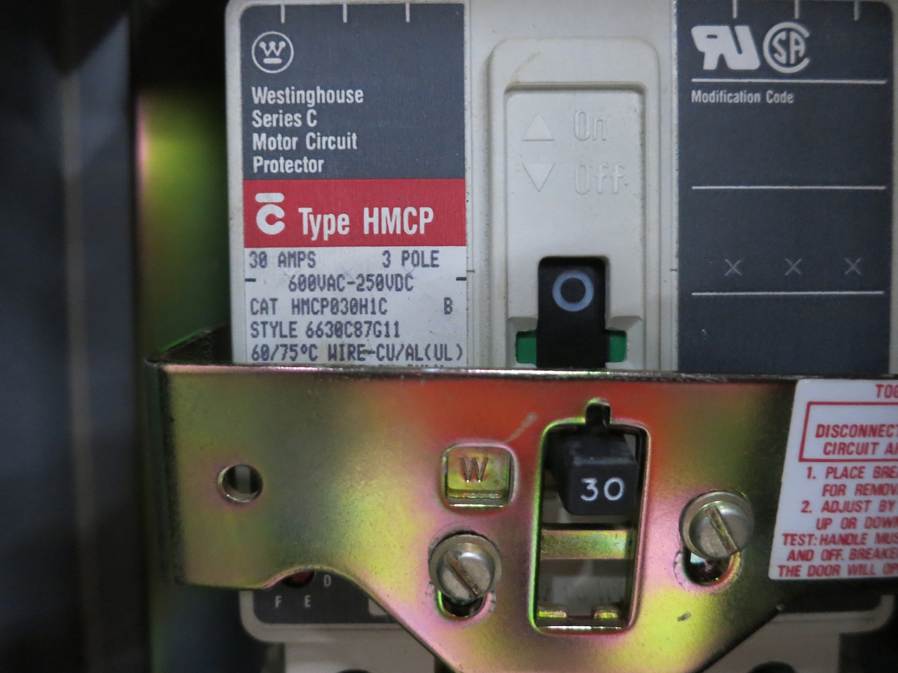 Allen Bradley 30 Amp Breaker Size 2 Motor Starter Combination Combo Box 509-COD (DW7737-1)