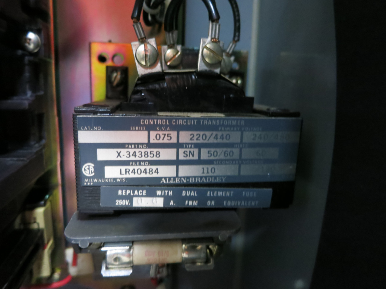 Allen Bradley 30 Amp Breaker Size 2 Motor Starter Combination Combo Box 509-COD (DW7737-1)