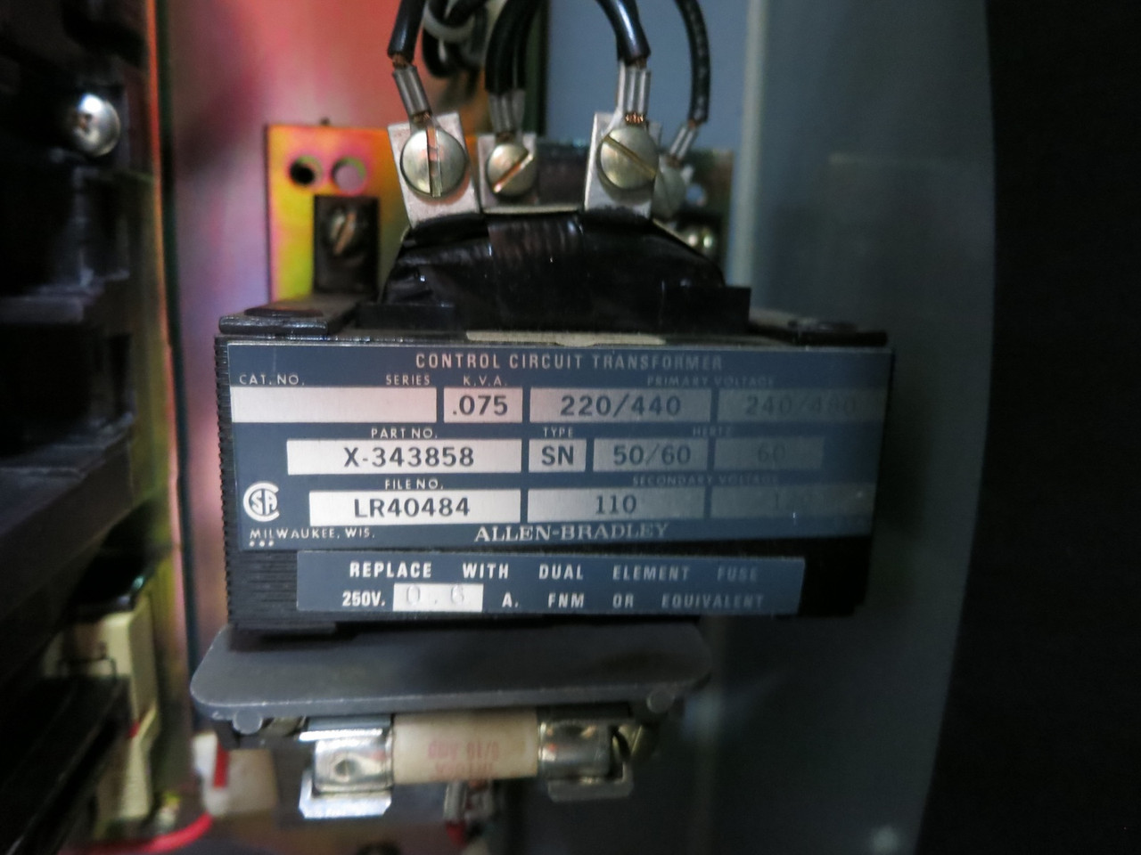 Allen Bradley 30 Amp Breaker Size 2 Motor Starter Combination Combo Box 509-COD (DW7737-1)