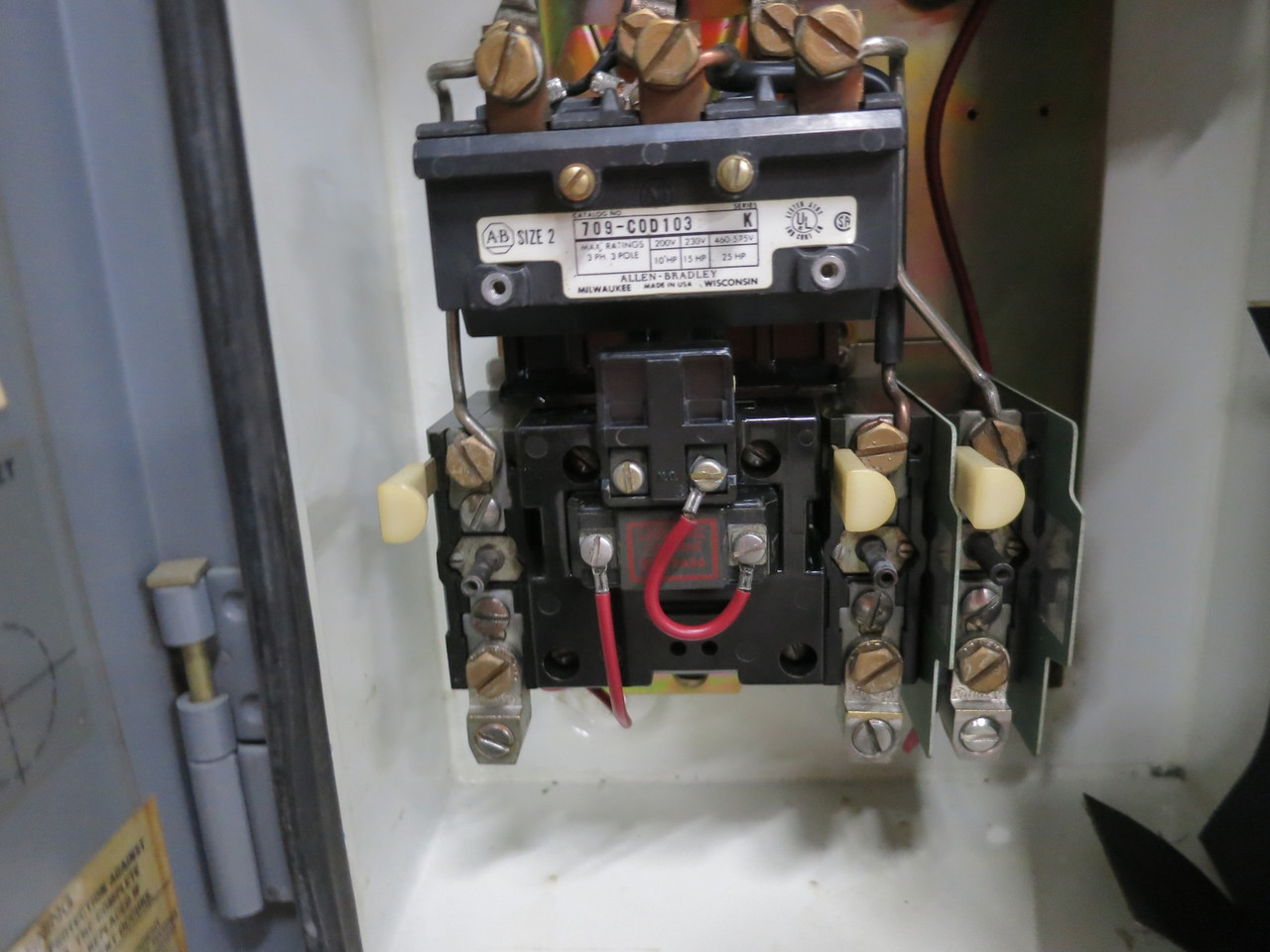 Allen Bradley 50A Breaker Size 2 Motor Starter Combination Combo Box 709-COD103 (DW7738-1)