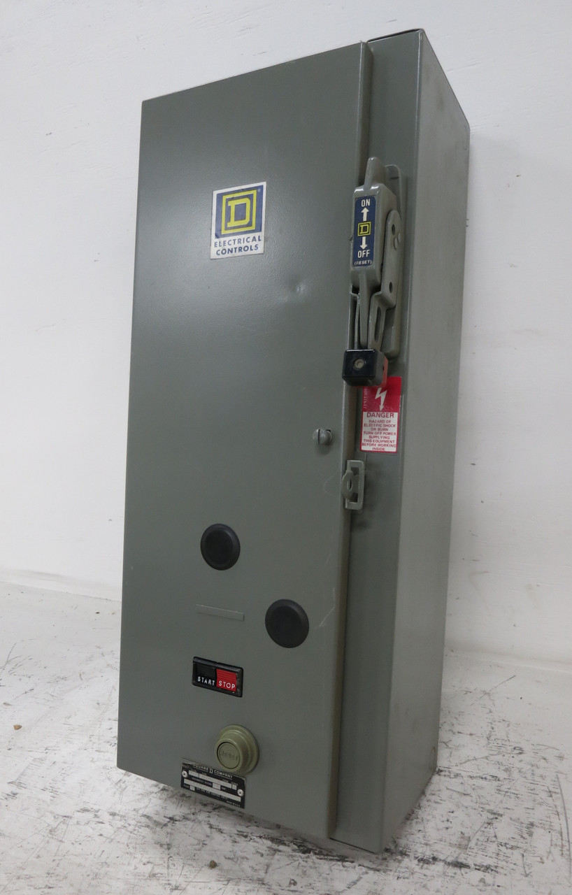 Square D 50A Breaker Size 2 Starter Combination Box 50 Amp Combo 8536SDO1S 8538 (DW7742-1)