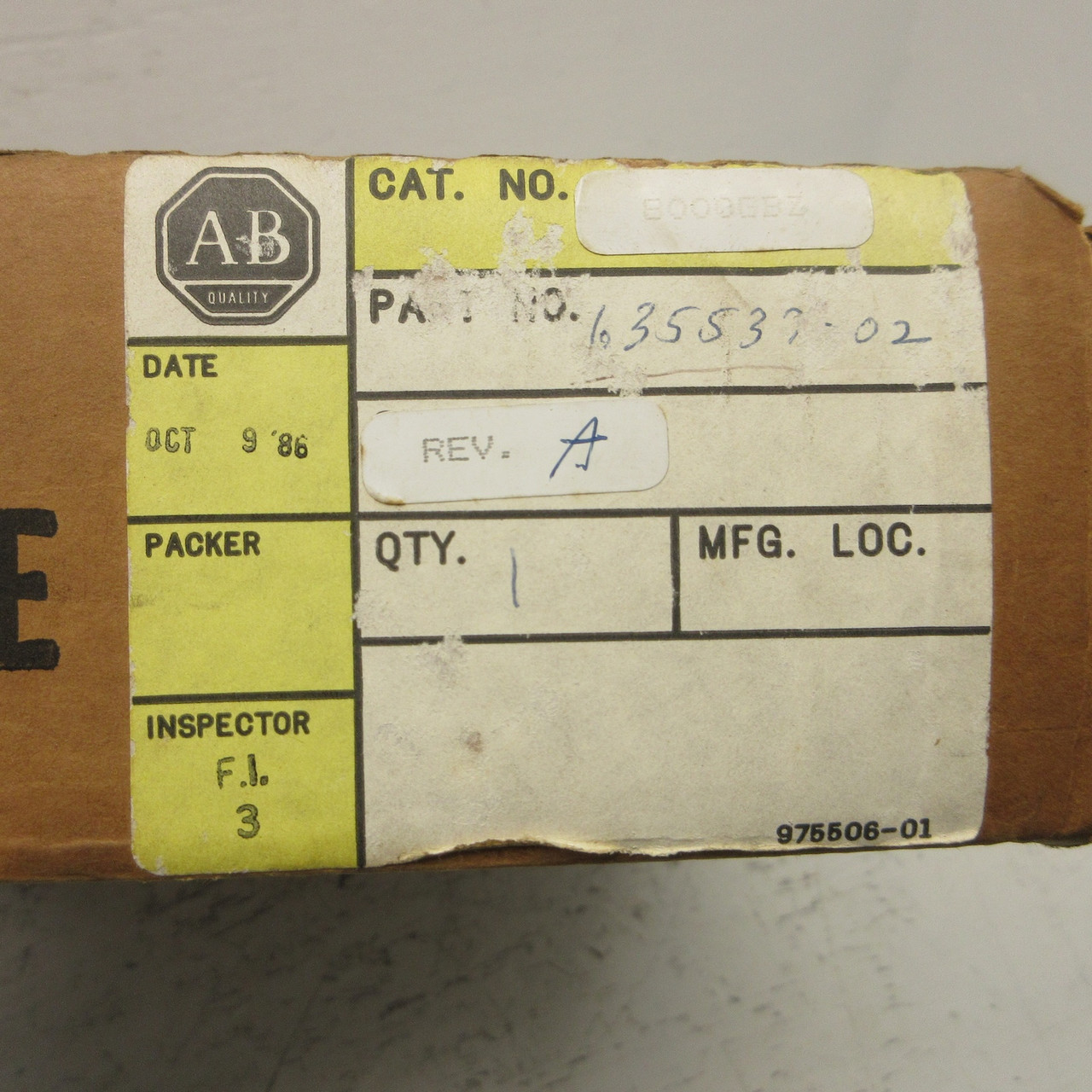 NEW Allen Bradley 8000-GBZ Micro-Instructional Module PC Board 800GBZ 635537-02 (AH0842-1)