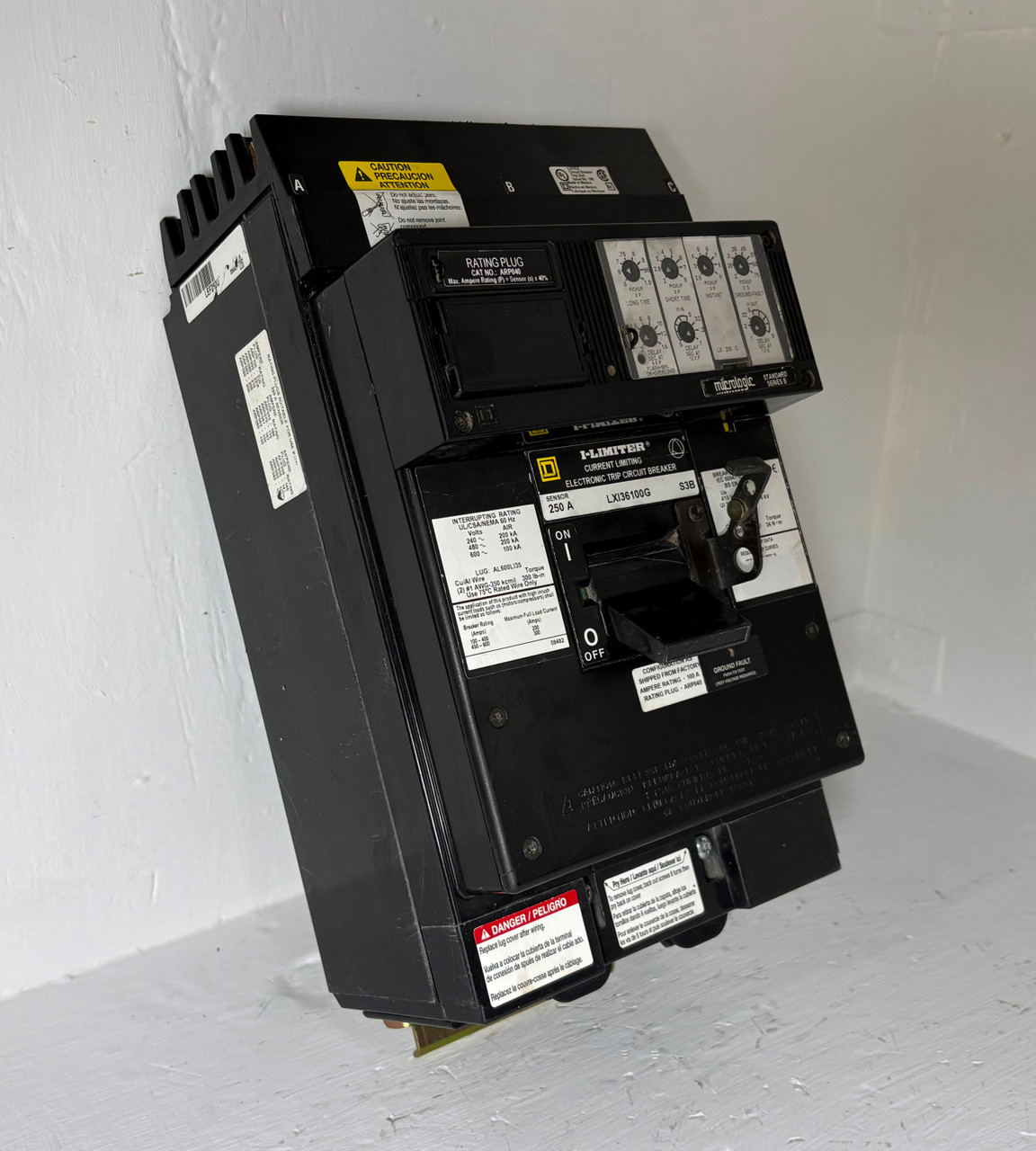 Image of Square D I-Line LXI36100G 400A LSIG Circuit Breaker w/ 100 Amp Plug S3B Ground