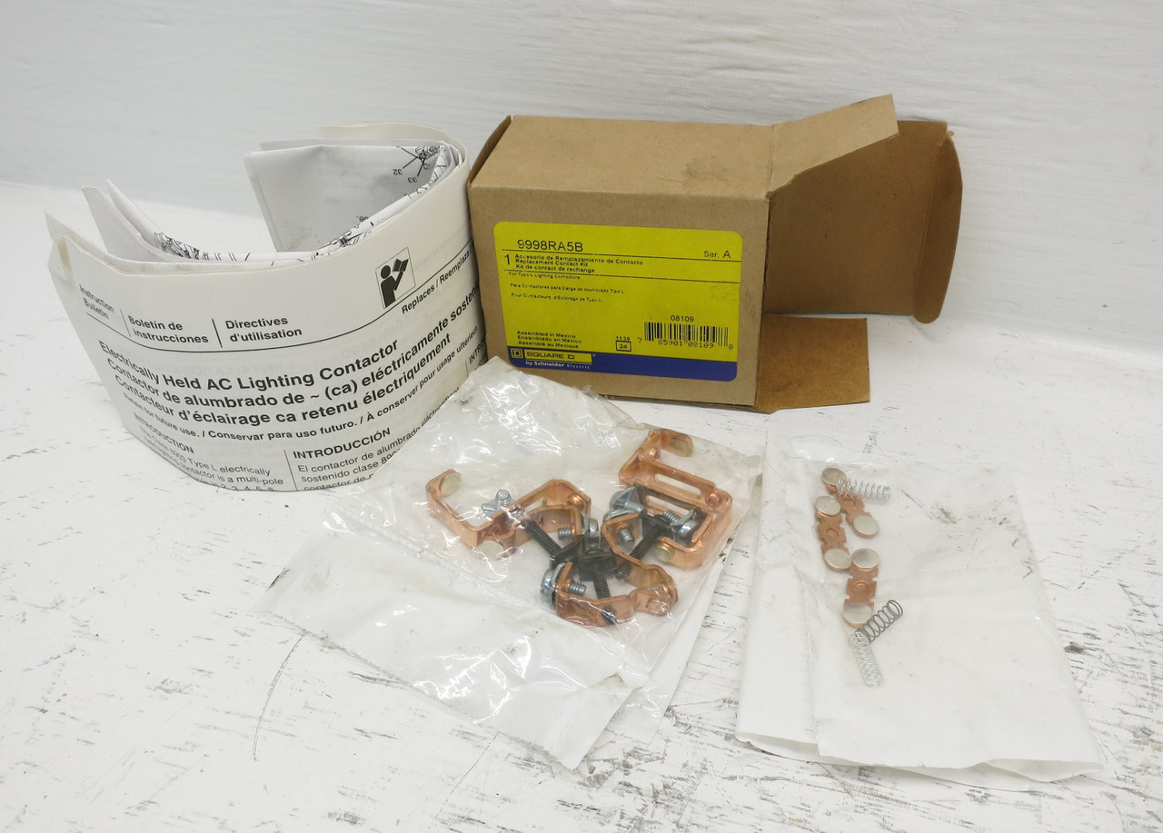 Image of NEW Square D 9998RA5B 3 Pole Contact Kit L/LX Lighting Contactor 3P 8903L 8903LX