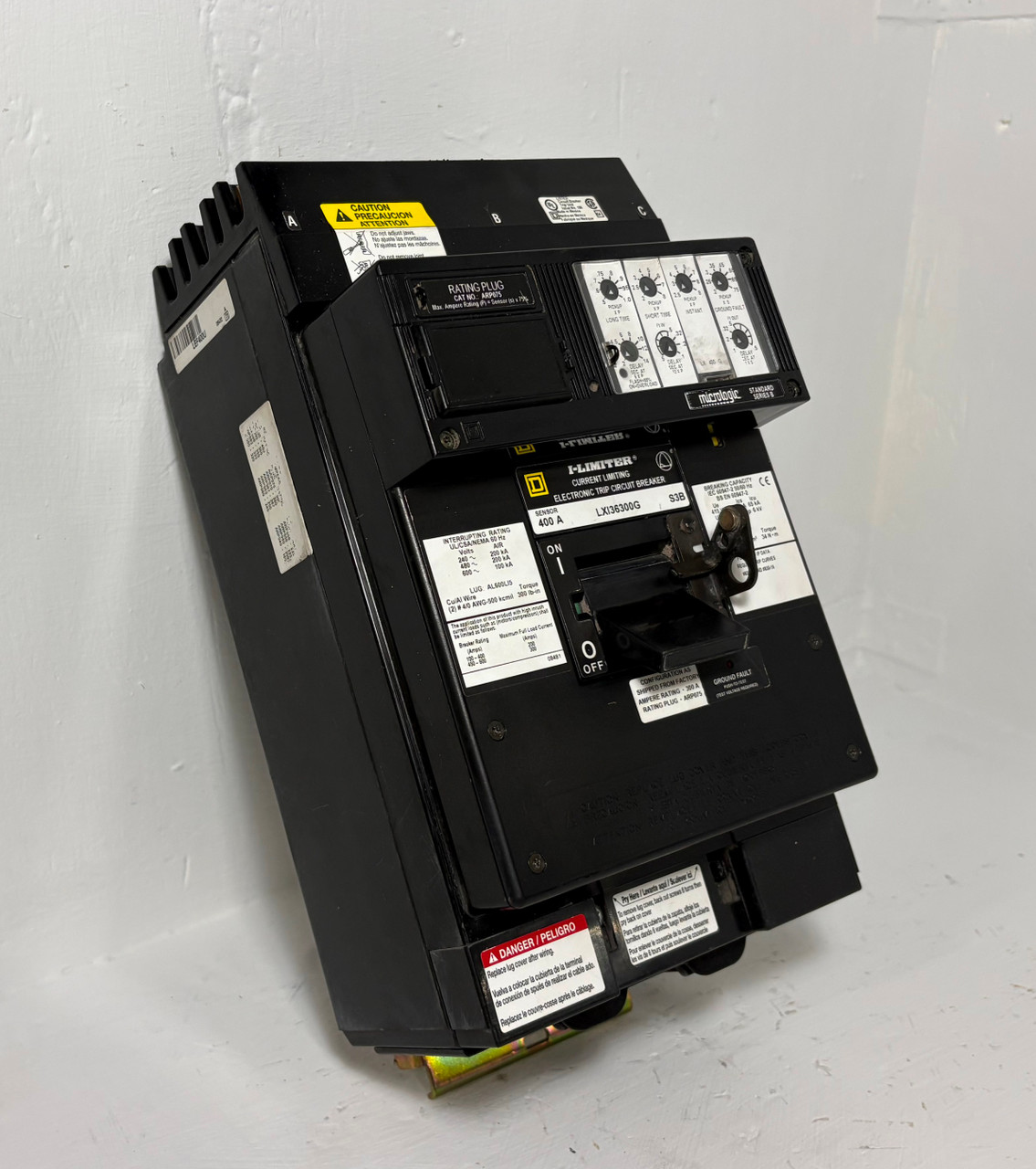 Image of Square D I-Line LXI36300G 400A LSIG Circuit Breaker w/ 300 Amp Plug S3B Ground