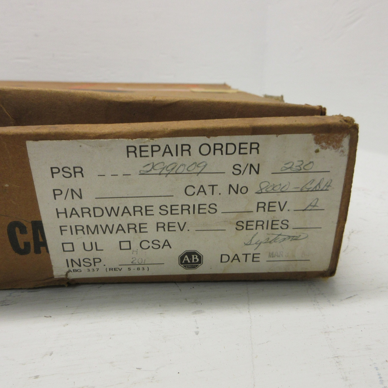 REPAIRED Allen Bradley 8000-GDA PC Board PCB Bus Interface CNC 900018 Rev - 04 (AH0845-1)