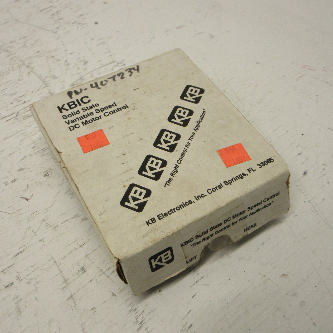 NEW KB Electronics KBIC-120 Solid State Variable Speed DC Motor Control (9429A) (AH0857-1)