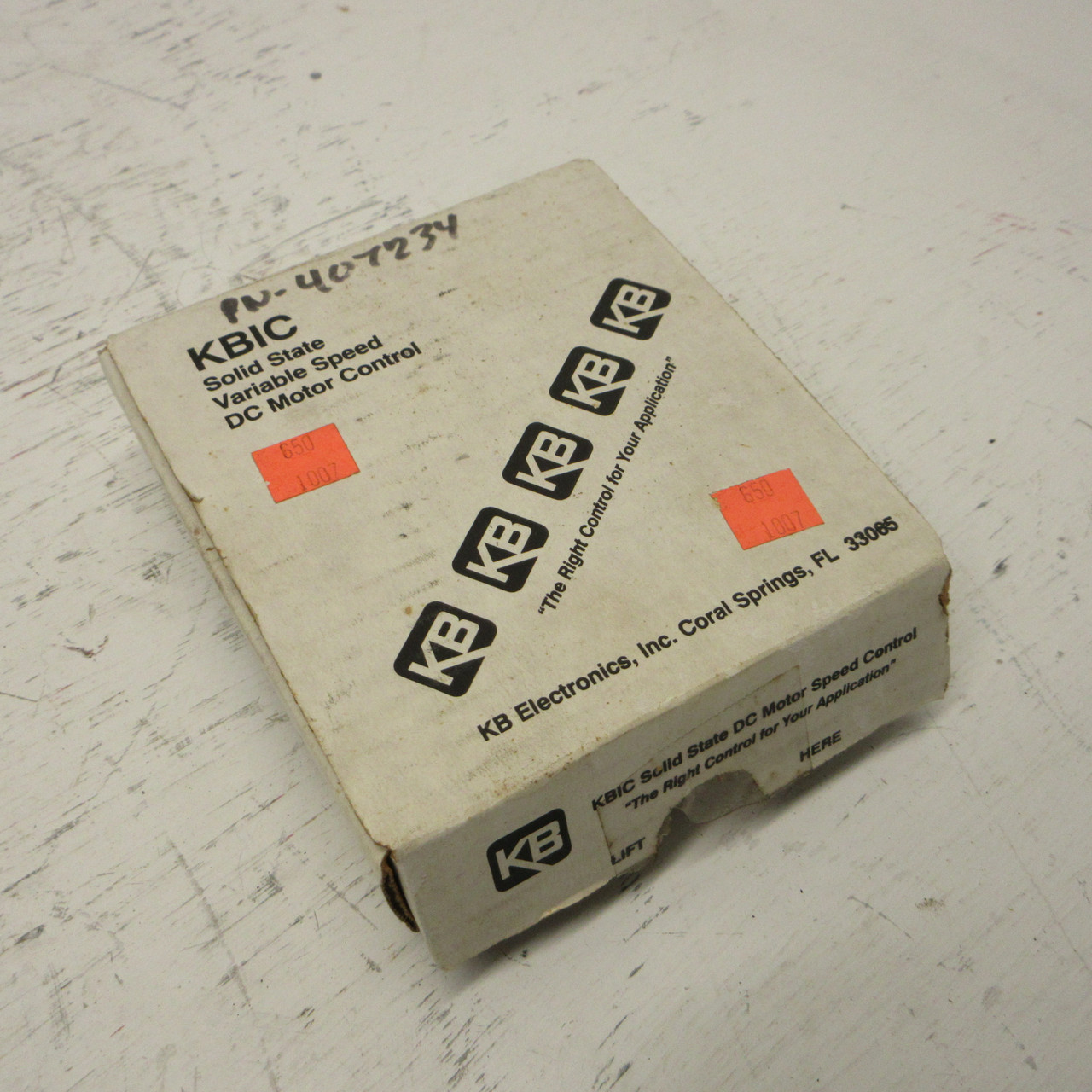 NEW KB Electronics KBIC-120 Solid State Variable Speed DC Motor Control (9429A) (AH0857-1)