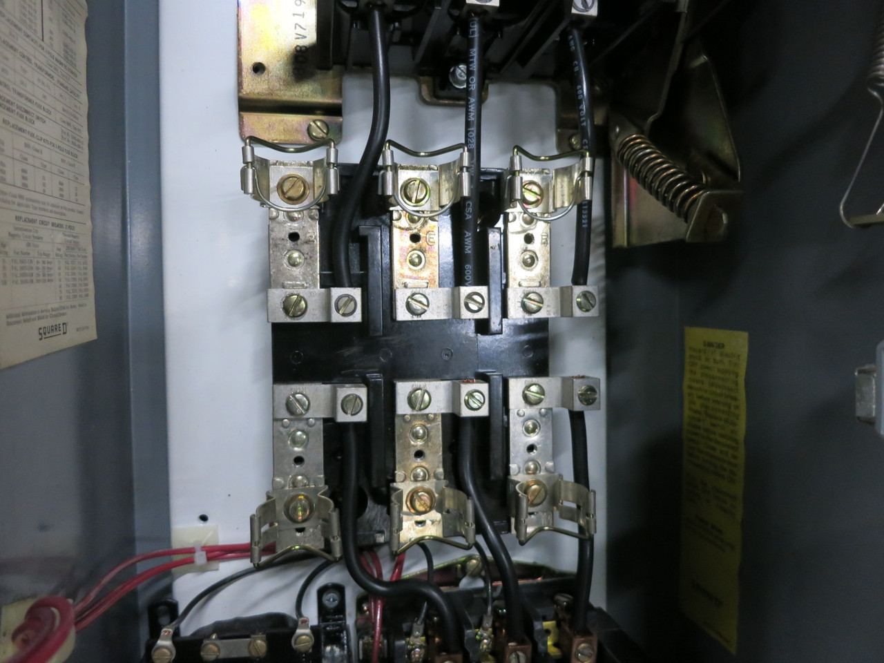 Square D 60A Fusible Size 2 Starter Combination Box 60 Amp Combo 8536SDO1S 8538 (DW7755-1)