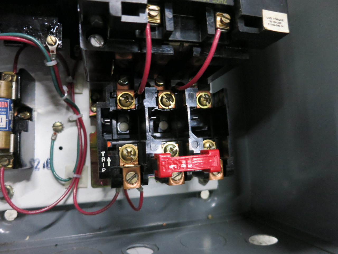 Square D 60A Fusible Size 2 Starter Combination Box 60 Amp Combo 8536SDO1S 8538 (DW7755-1)