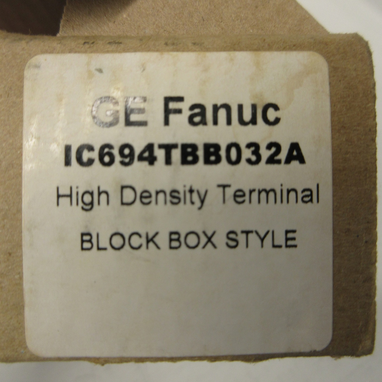 NEW GE Fanuc IC694TBB032A High Density Terminal Block Box Style NIB New In Box (AH0855-1)