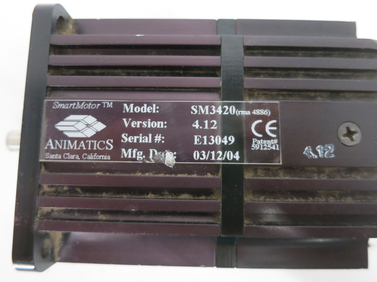 Moog Animatics SM3420 SmartMotor Servo Motor Motion Control Smart-Motor SM-3420 (DW7765-1)