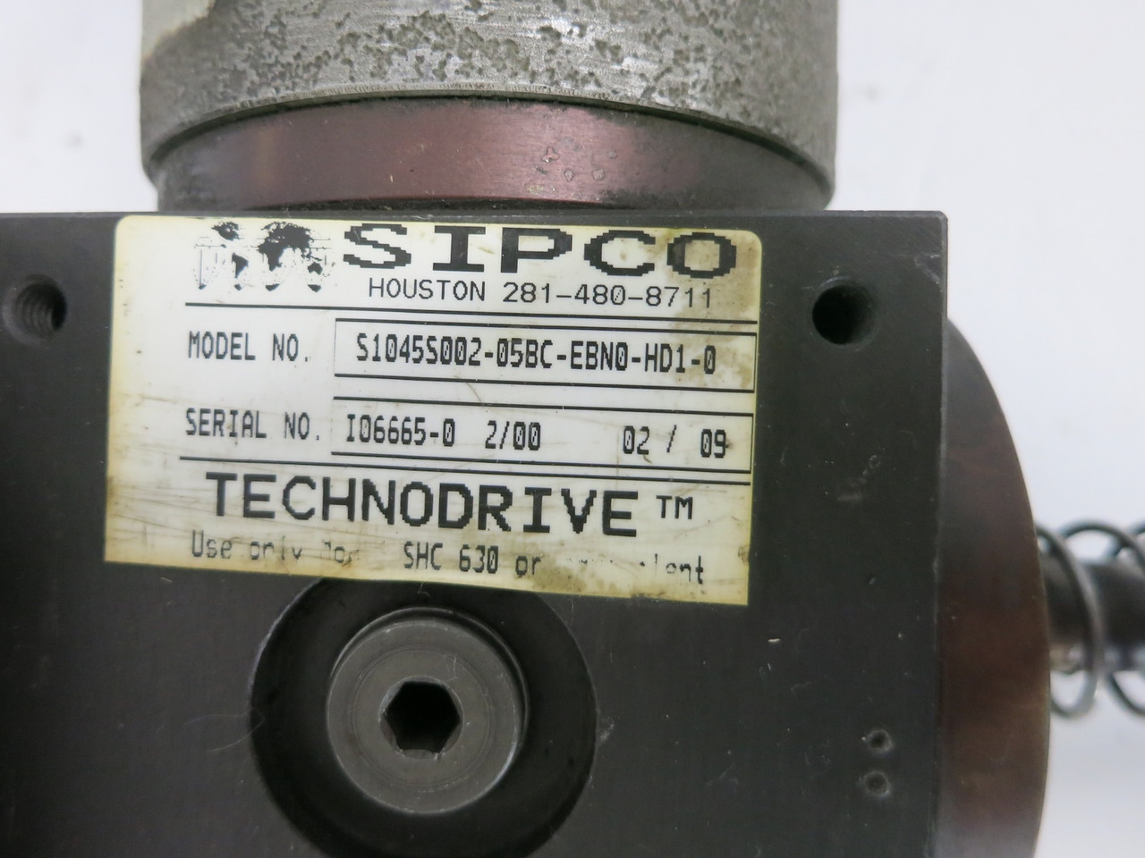 Animatics SM3420 SmartMotor Servo Motor w/ Sipco TechnoDrive S1045S002 Gearbox (DW7766-2)