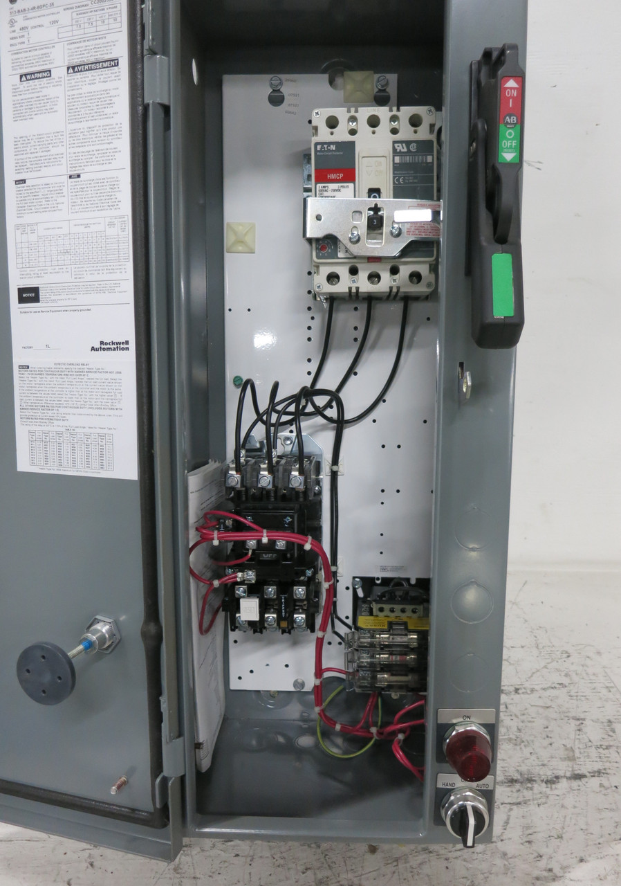 Allen Bradley 3A Breaker Size 1 Motor Starter Combination Combo Box 500F-BOD930 (DW7776-1)
