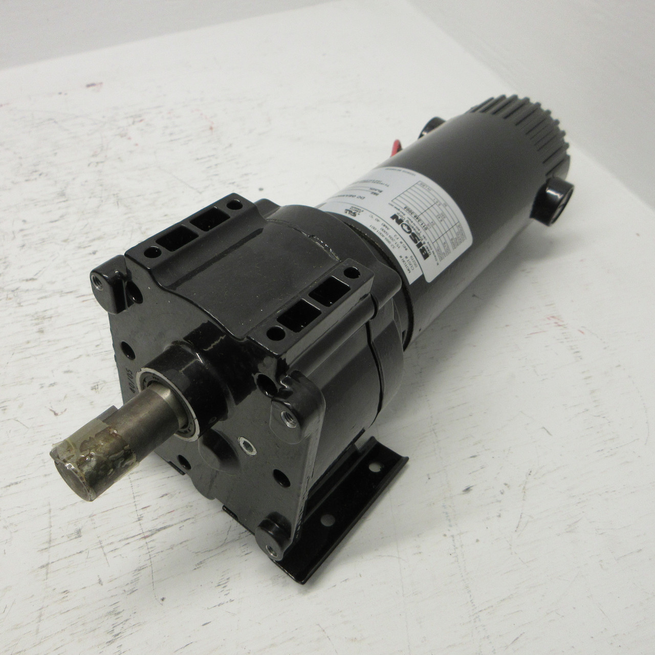 NEW Bison 011-348-3005 DC Gear Motor 1/5HP 24V 8.42A 330RPM 32-999-4001-001 NIB (AH0863-1)