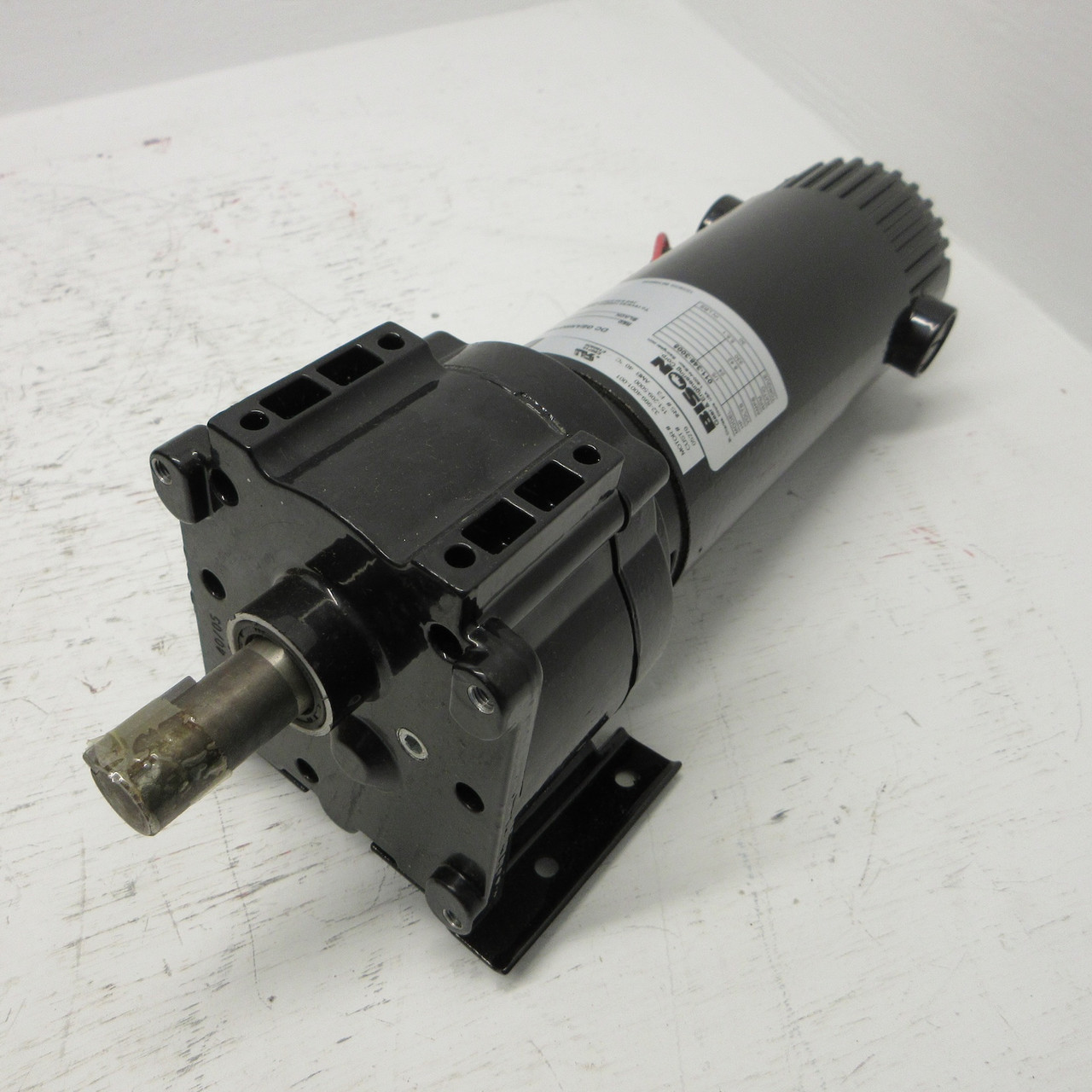 NEW Bison 011-348-3005 DC Gear Motor 1/5HP 24V 8.42A 330RPM 32-999-4001-001 NIB (AH0863-1)