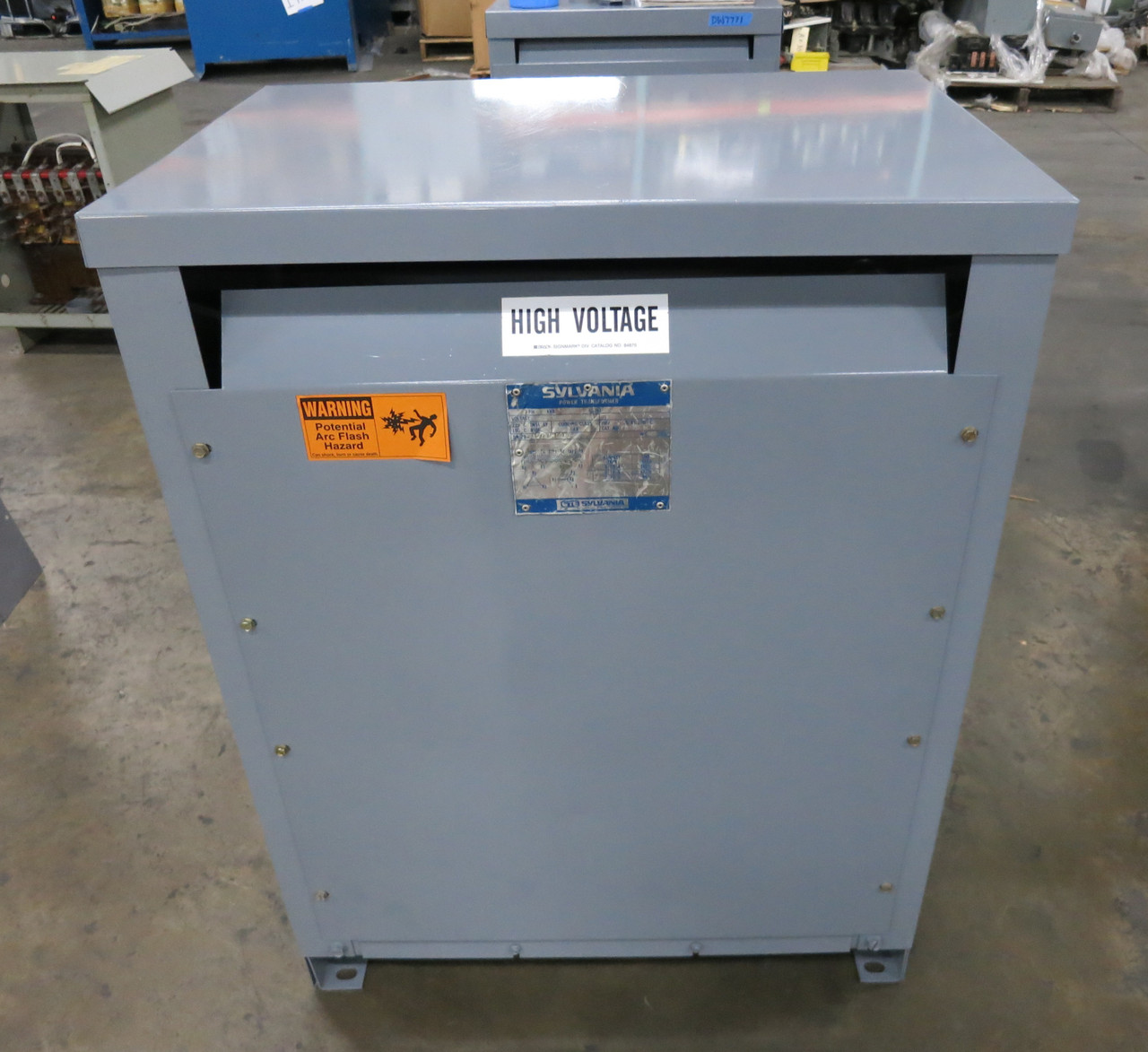 Sylvania 63 kVA 575 Delta to 230Y/133 V 3PH Dry Type Transformer 575V - 230V (DW7772-1)
