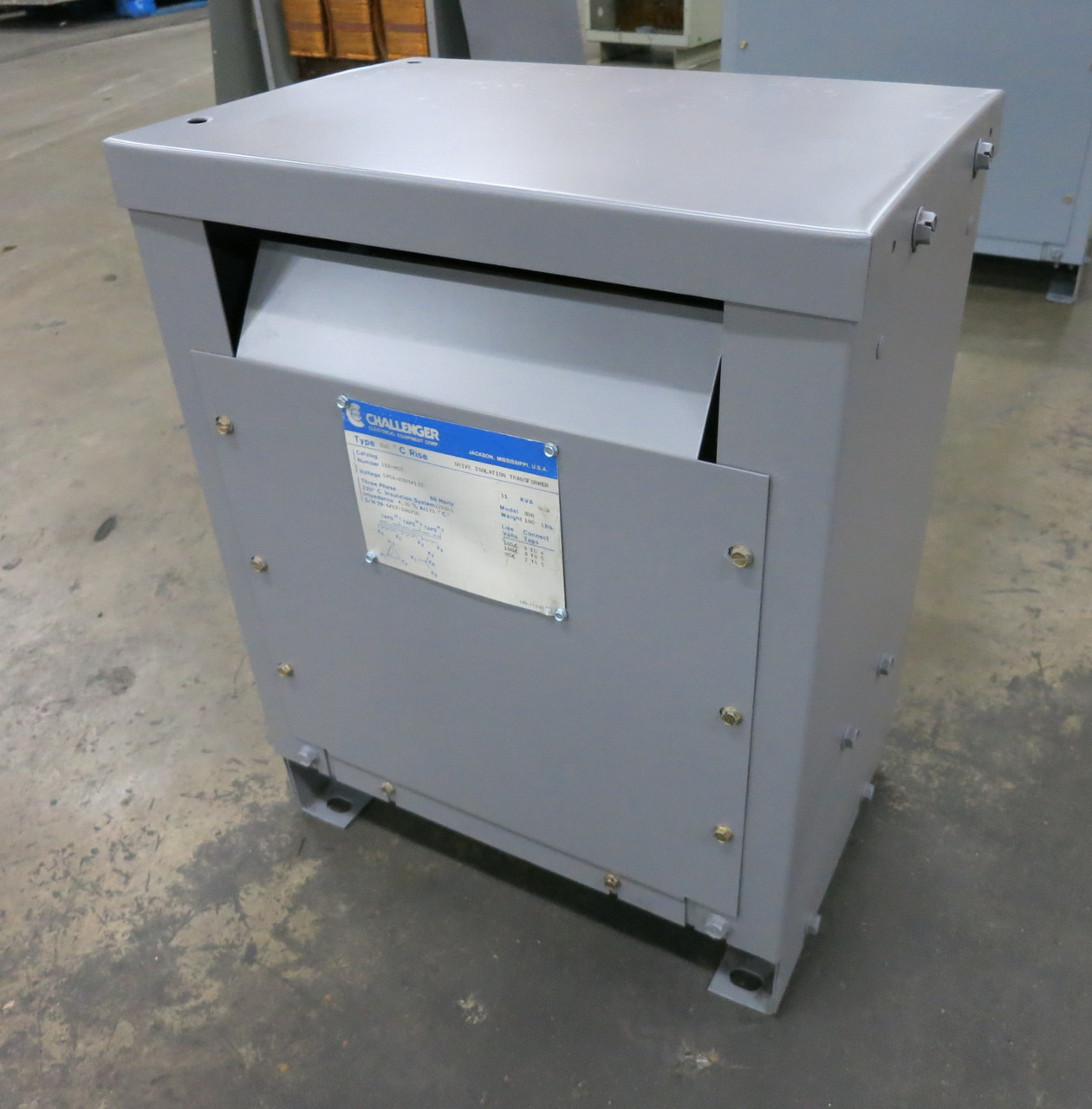 Challenger 11 kVA 575 Delta to 230Y/133 V 3PH Transformer 575V - 230V 112-N03 (DW7773-1)