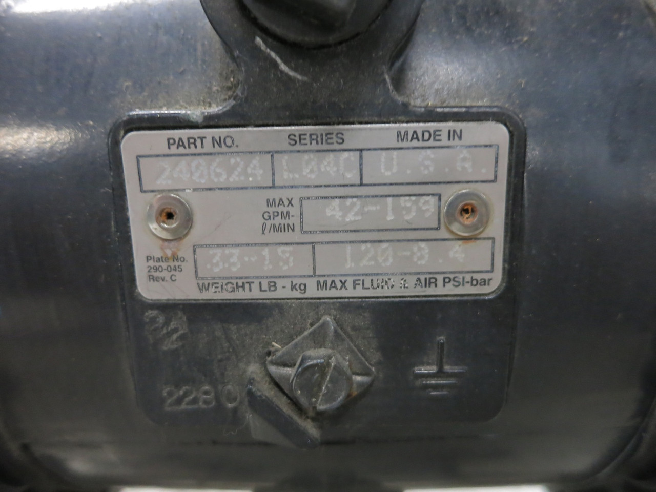 Graco 240624 Diaphragm Pump Husky 1040 120 PSI 8.4 Bar 240-624 42 GPM 159 l/min (DW7778-1)