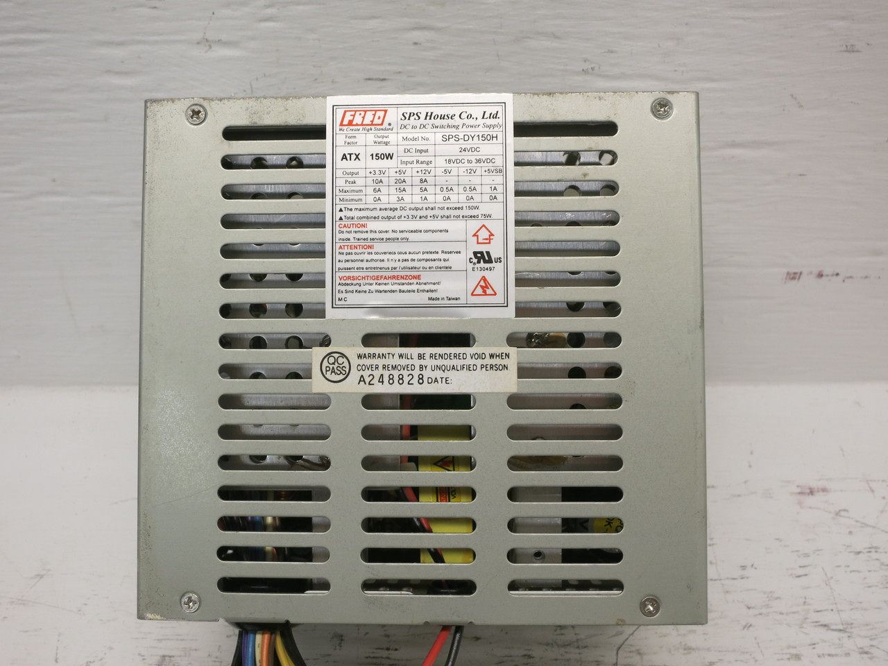 Fred SPS-DY150H DC to DC Switching Power Supply ATX 150W 24V SPSDY150H (DW7782-1)