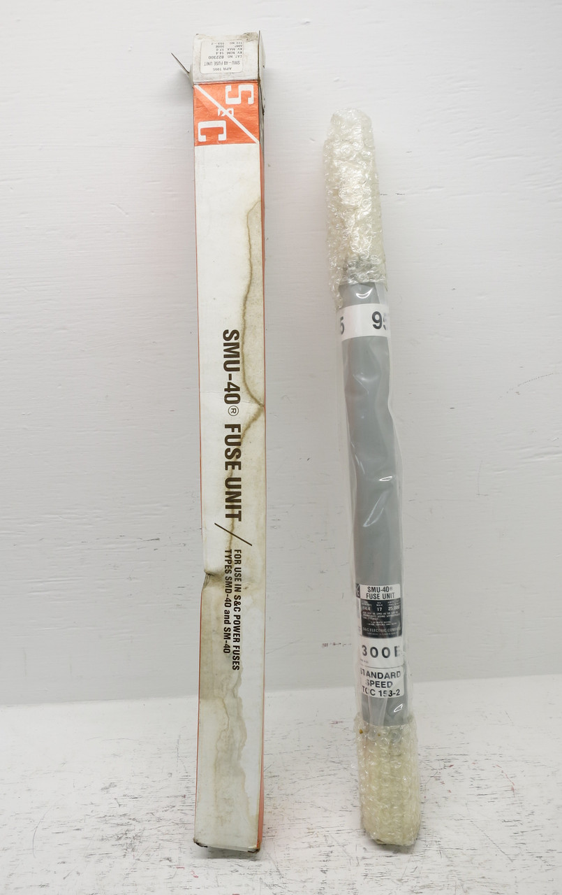 NEW S&C 822300 SMU-40 Power Fuse 300E Amp 14.4 kV SMU40 300A 17kV SMD-40 (DW7780-5)