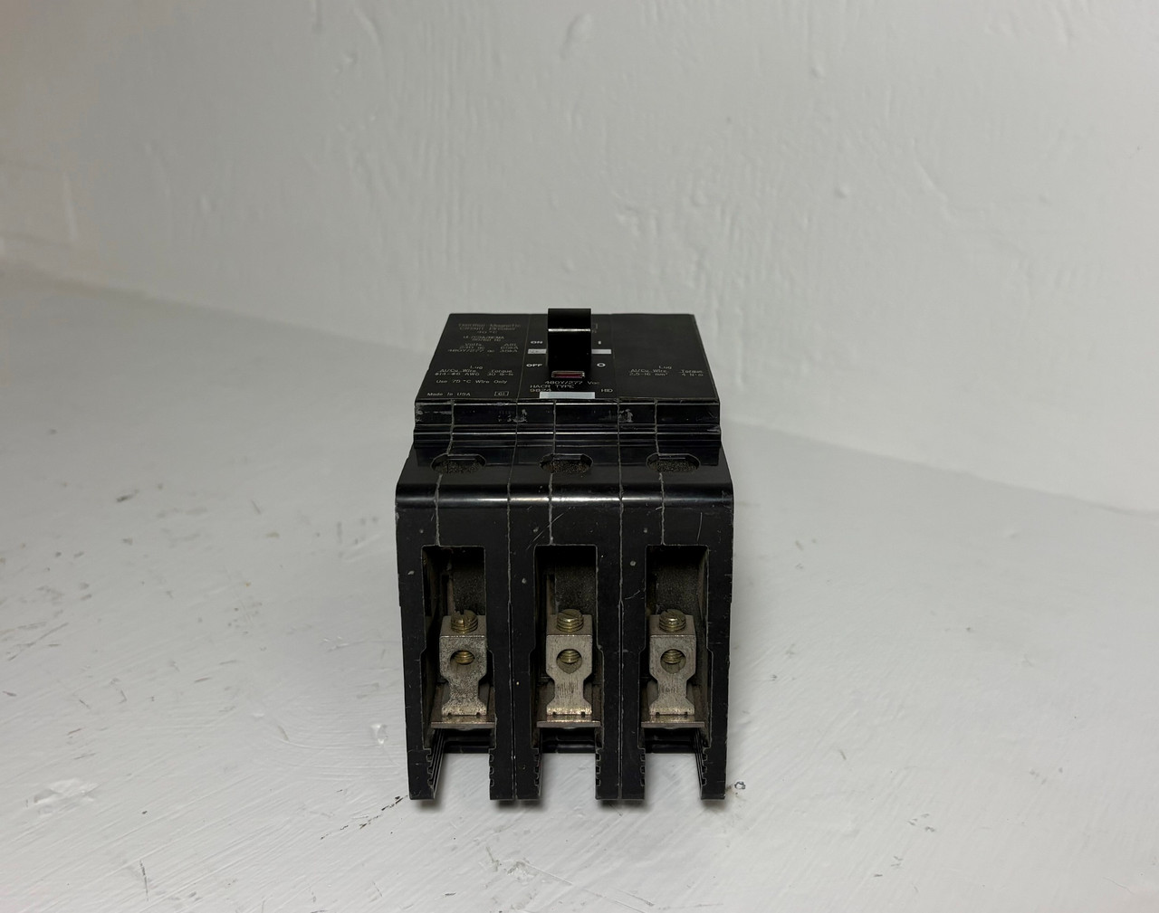 Square D EGB34015 15A Circuit Breaker 3P 480Y/277V Type EGB 15 Amp HACR (EM5742-4)
