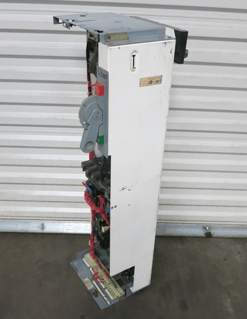 Allen Bradley 2100 Size 3 Reversing Starter 60 Amp Fusible 46" MCC Bucket (BJ1065-2)