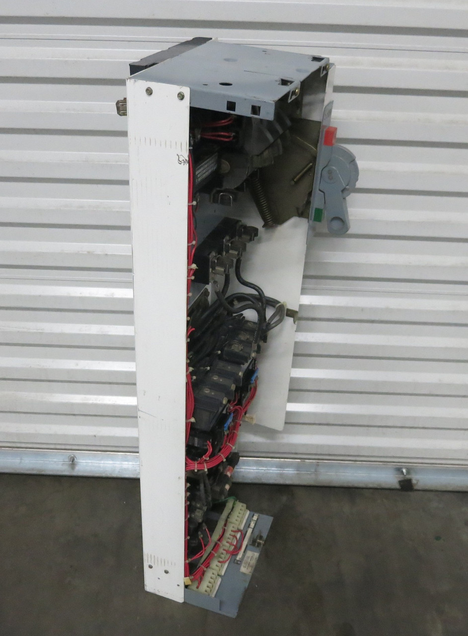 Allen Bradley 2100 Size 3 Reversing Starter 60 Amp Fusible 46" MCC Bucket (BJ1065-2)