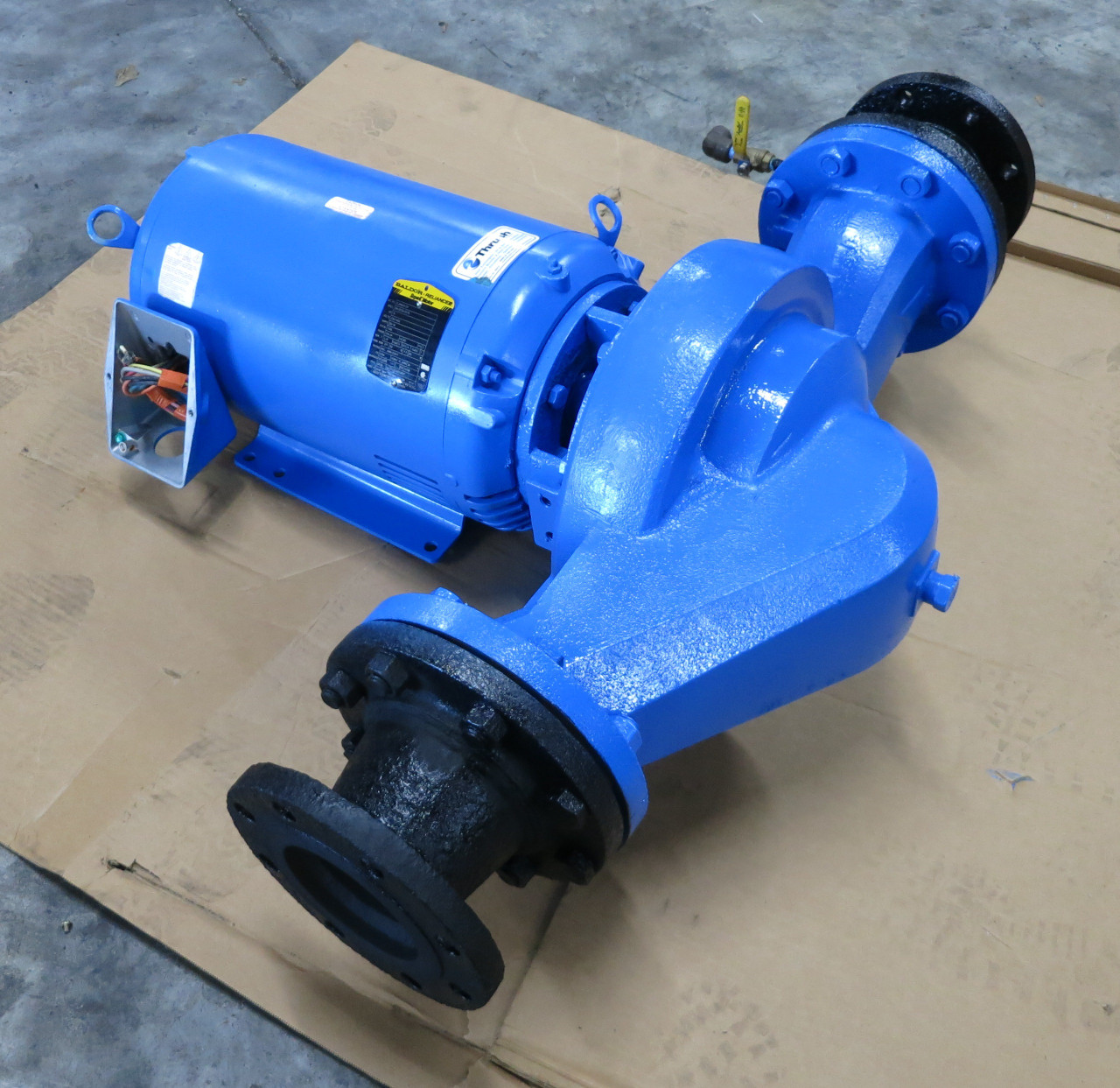 Image of Thrush In-Line Centrifugal Pump 15 HP Motor Baldor EJMM2513T 5x5x9A-TV2g