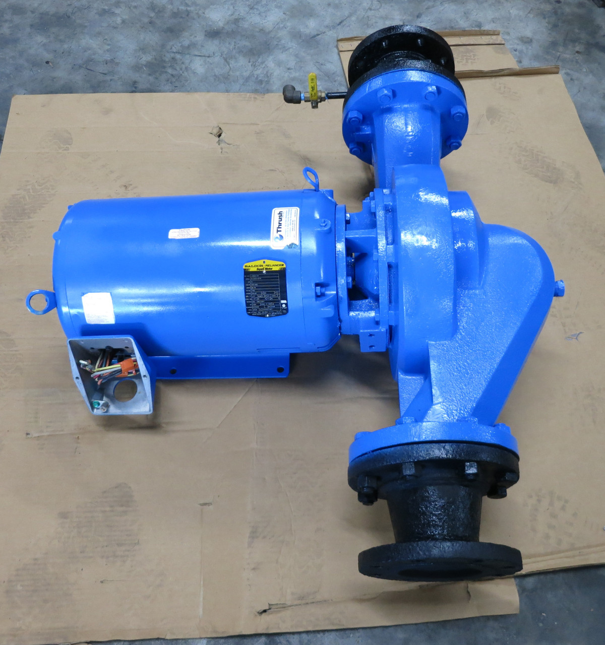 Thrush In-Line Centrifugal Pump 15 HP Motor Baldor EJMM2513T 5x5x9A-TV2g (DW7785-3)