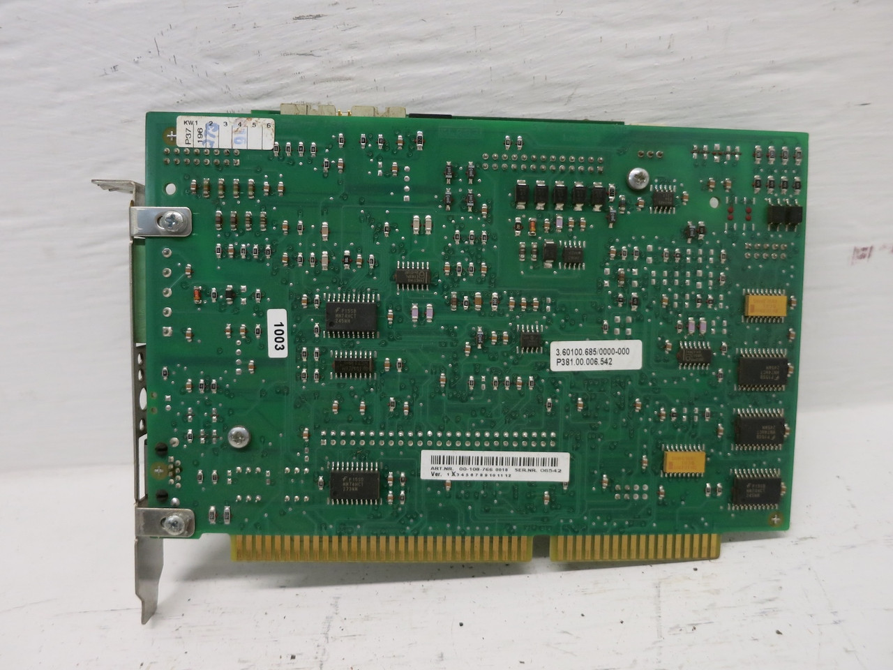Kuka 00-108-766 MFC2 Robot Control Card DSE-IBS LP97LP0691/3.02 3.60100.685 PLC (DW7791-1)
