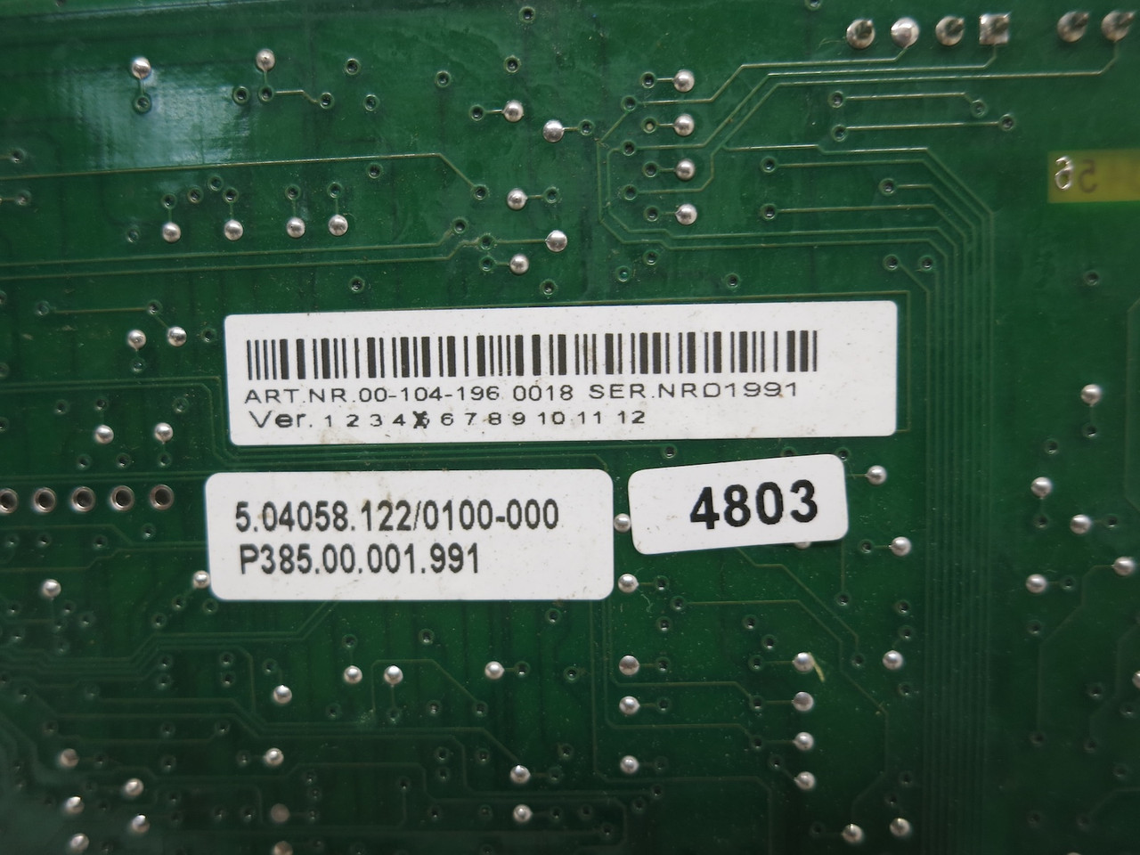 Kuka LP98LP0702/1.10 LPDN Scanner Robot Board 5.04058.122/0100-000 PLC Card P385 (DW7788-1)
