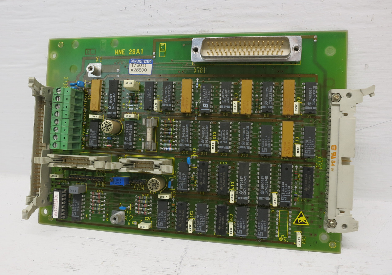 Image of Siemens 6FX1125-7AA02 Control Board WNE 28A1 GE.458257.0003.01 SINUMERIK