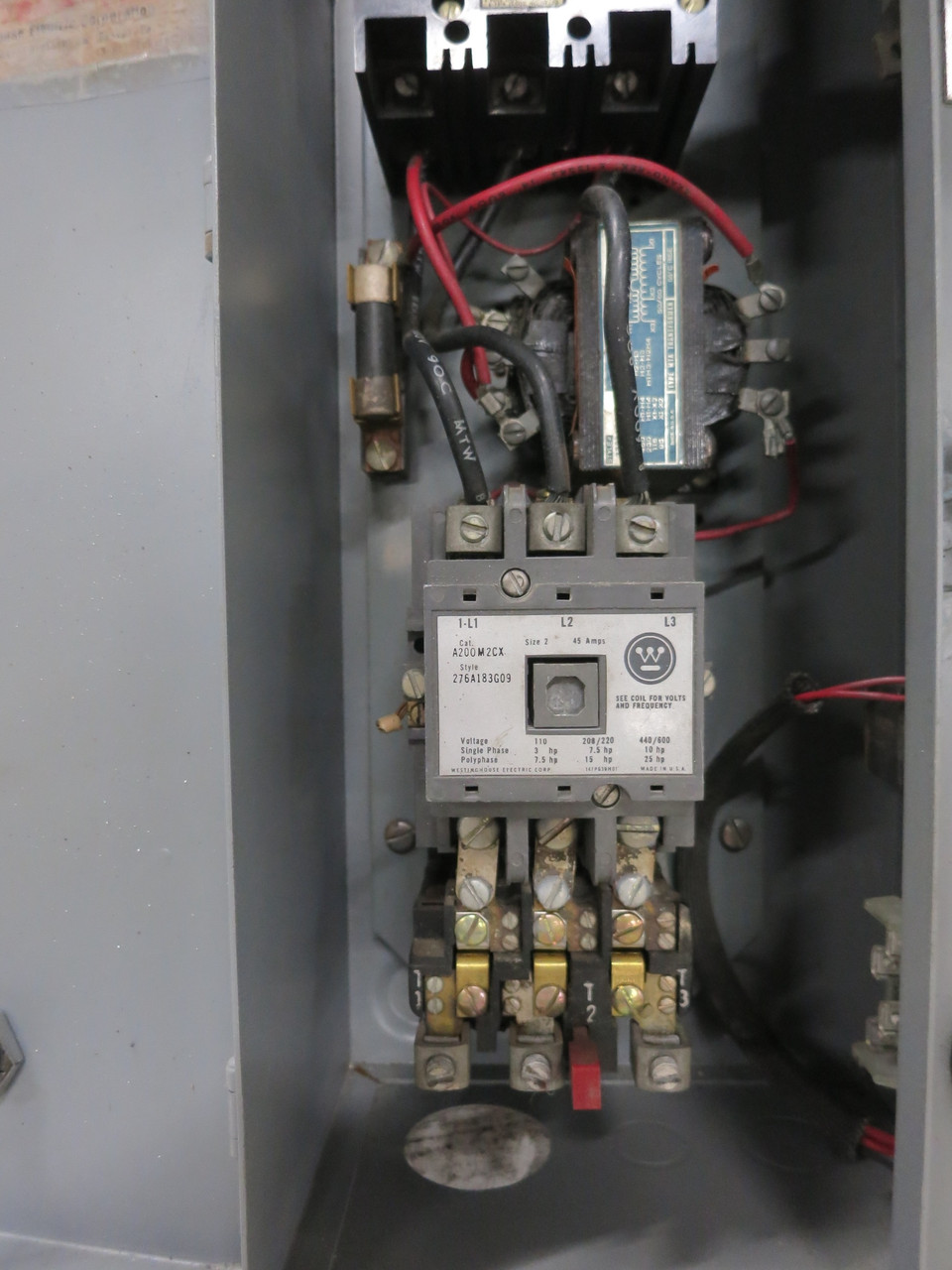 Westinghouse 70A Breaker Size 2 Starter Combination Combo Box 70 Amp A200M2CX (DW7797-1)