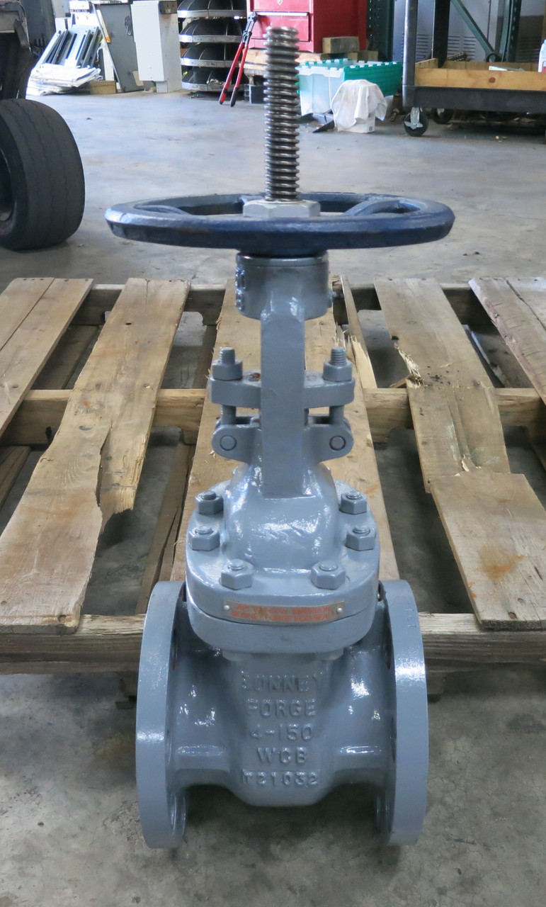 Bonney Forge 4" 1-11-RF-LE 4-150 Gate Valve DN100 Stem 13CR 1-11-RFLE 4 in WCB (DW7800-3)