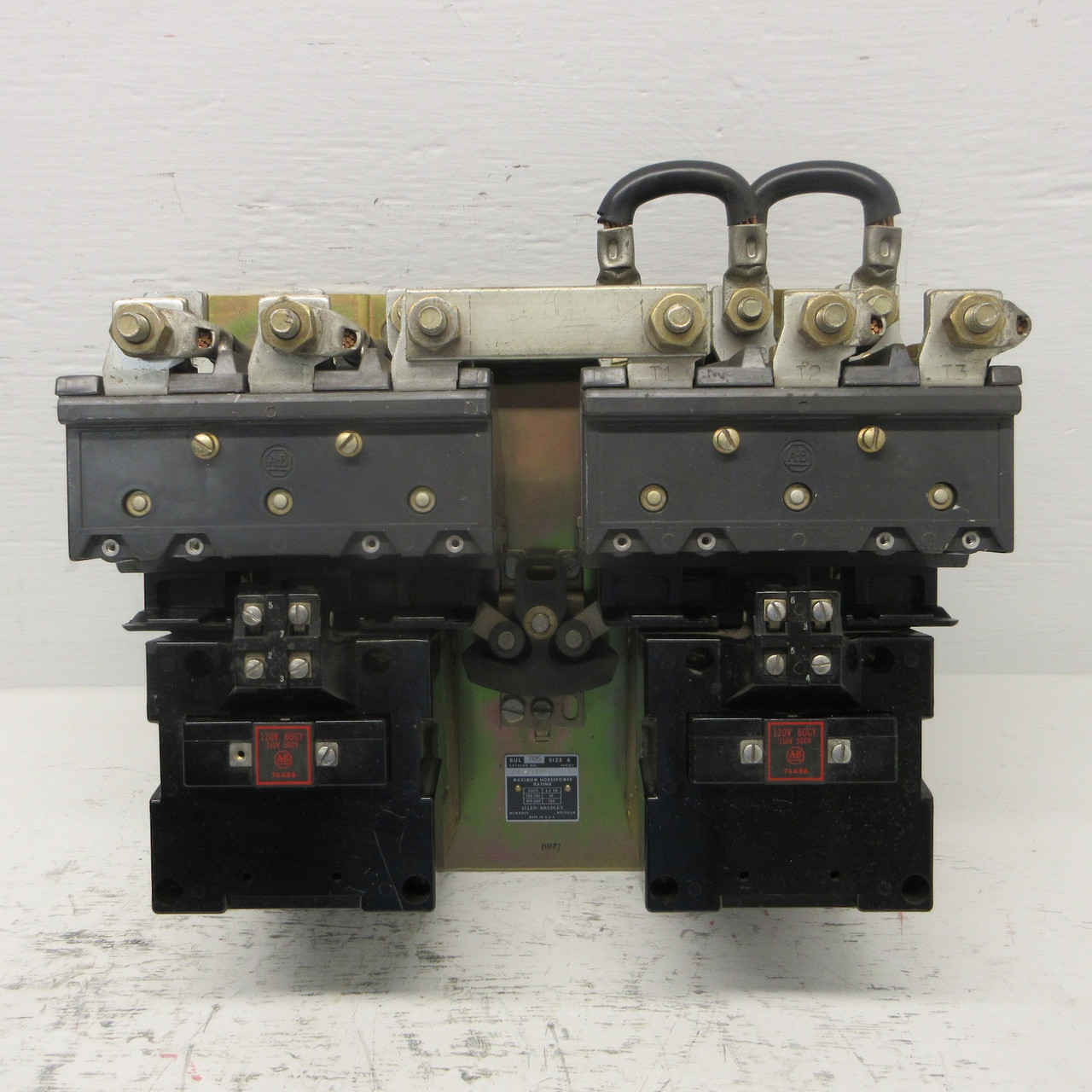 Allen Bradley 705-EOD23 Size 4 Reversing Contactor 100HP 480/600V 120V Coil Sz4 (AH0887-1)