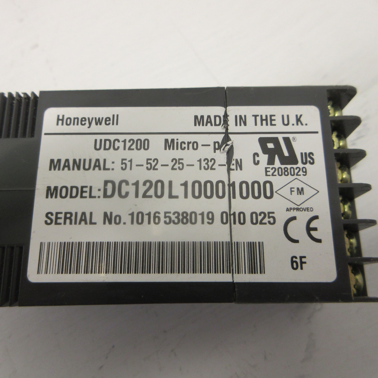 Honeywell UDC120L Micro-Pro DC120L10001000 Digital Temperature Controller 240V (AH0886-1)