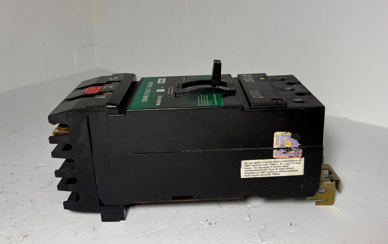 Square D I-Line KA36125 125A Circuit Breaker 600V KA 125 Amp after market label (EM5749-1)