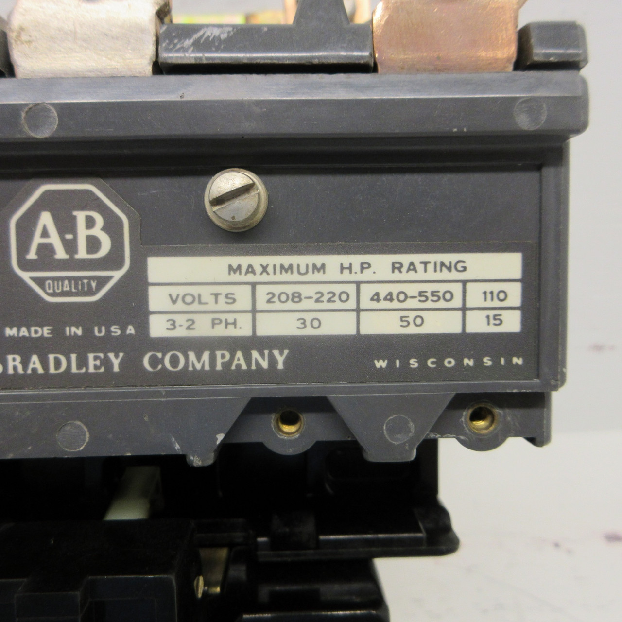 Allen Bradley 709DOB Size 3 Contactor 93/110V Coil 73A01 50HP 3P 709-DOB 709D0B (AH0890-1)