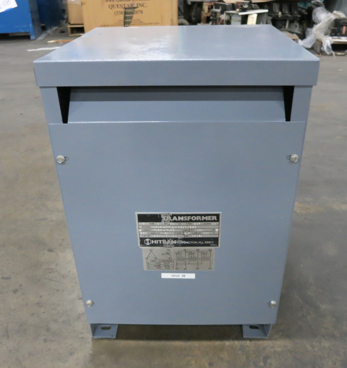 Hitran 6 kVA 460 Delta to 460Y/266 V 3PH Isolation Dry Type Transformer 460V (DW7804-1)