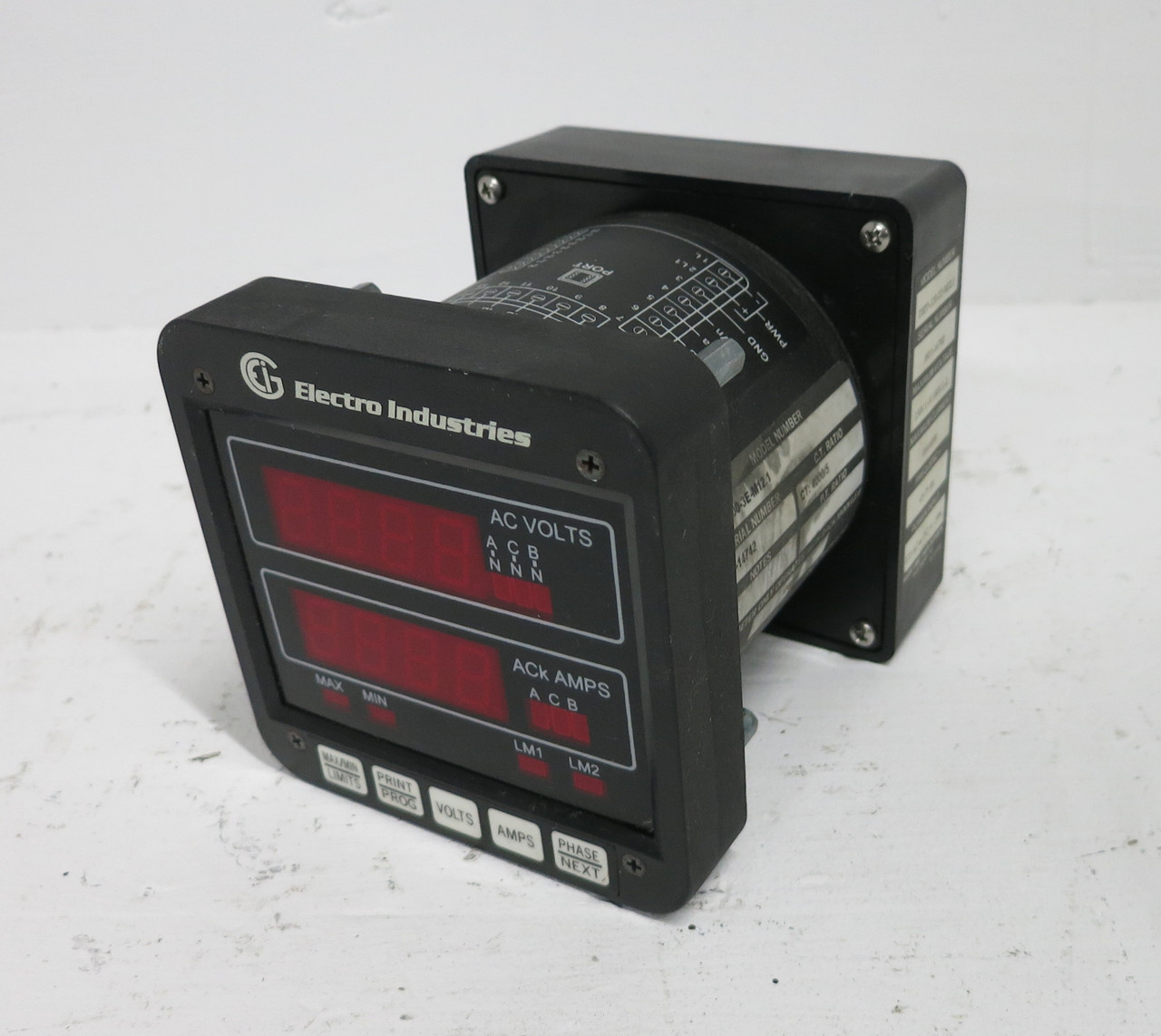 Electro Industries DMVA100-3E-M12.1 Power Monitor CT 4000/5 DSP3-120-D2-M12.1 (DW7809-2)
