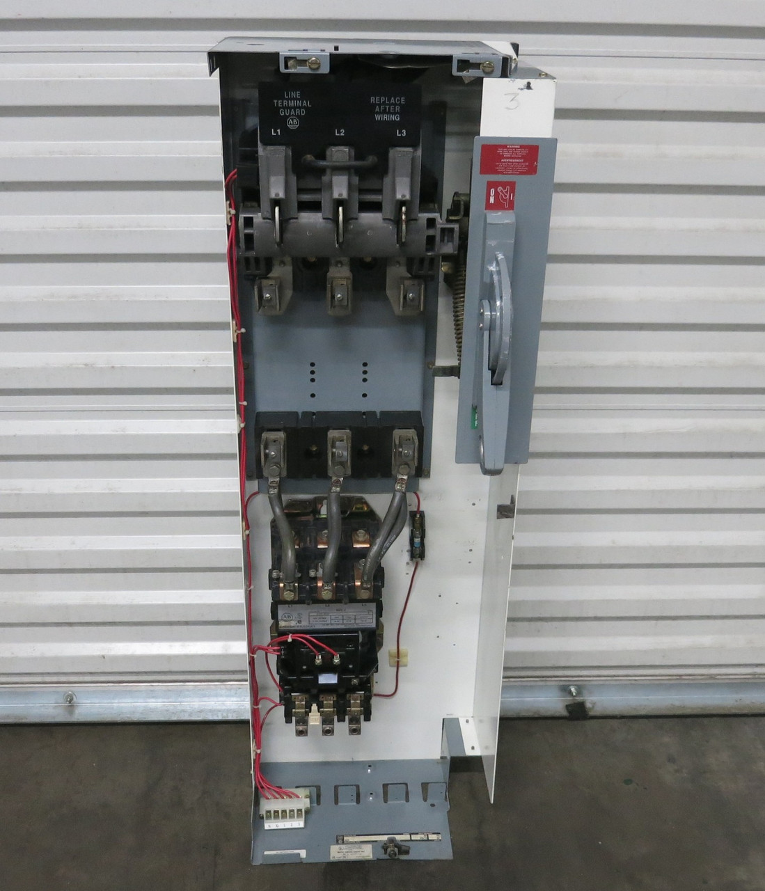 Allen Bradley 2100 Centerline Size 4 Starter 200 Amp Fusible 46" MCC Bucket (BJ1066-2)