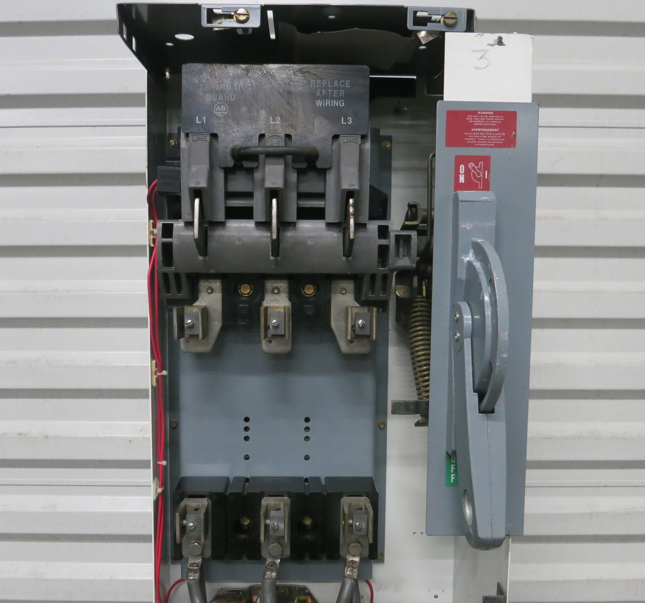 Allen Bradley 2100 Centerline Size 4 Starter 200 Amp Fusible 46" MCC Bucket (BJ1066-2)