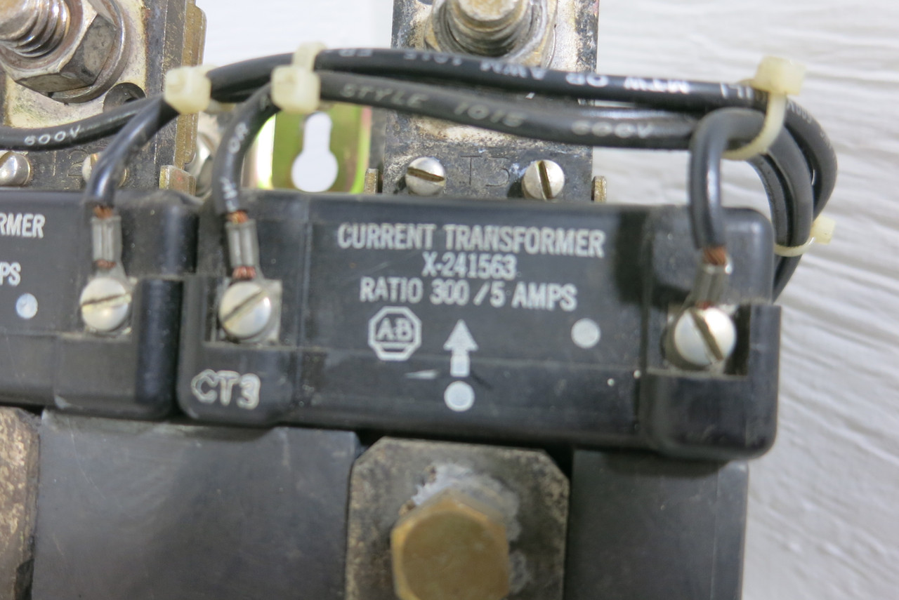 Allen Bradley 709-FOD103 Size 5 Starter 200HP 120V Coil 3PH X-241563 CTs no lugs (AH0902-4)