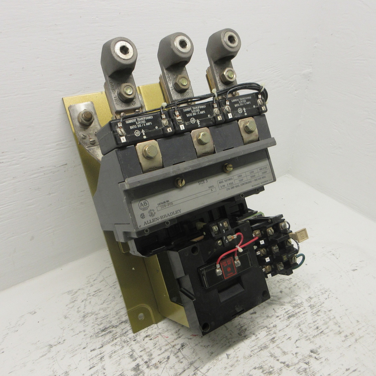 Image of Allen Bradley 509-FOB Size 5 Motor Starter 120V Coil 200HP 270A 600V 509-F0B
