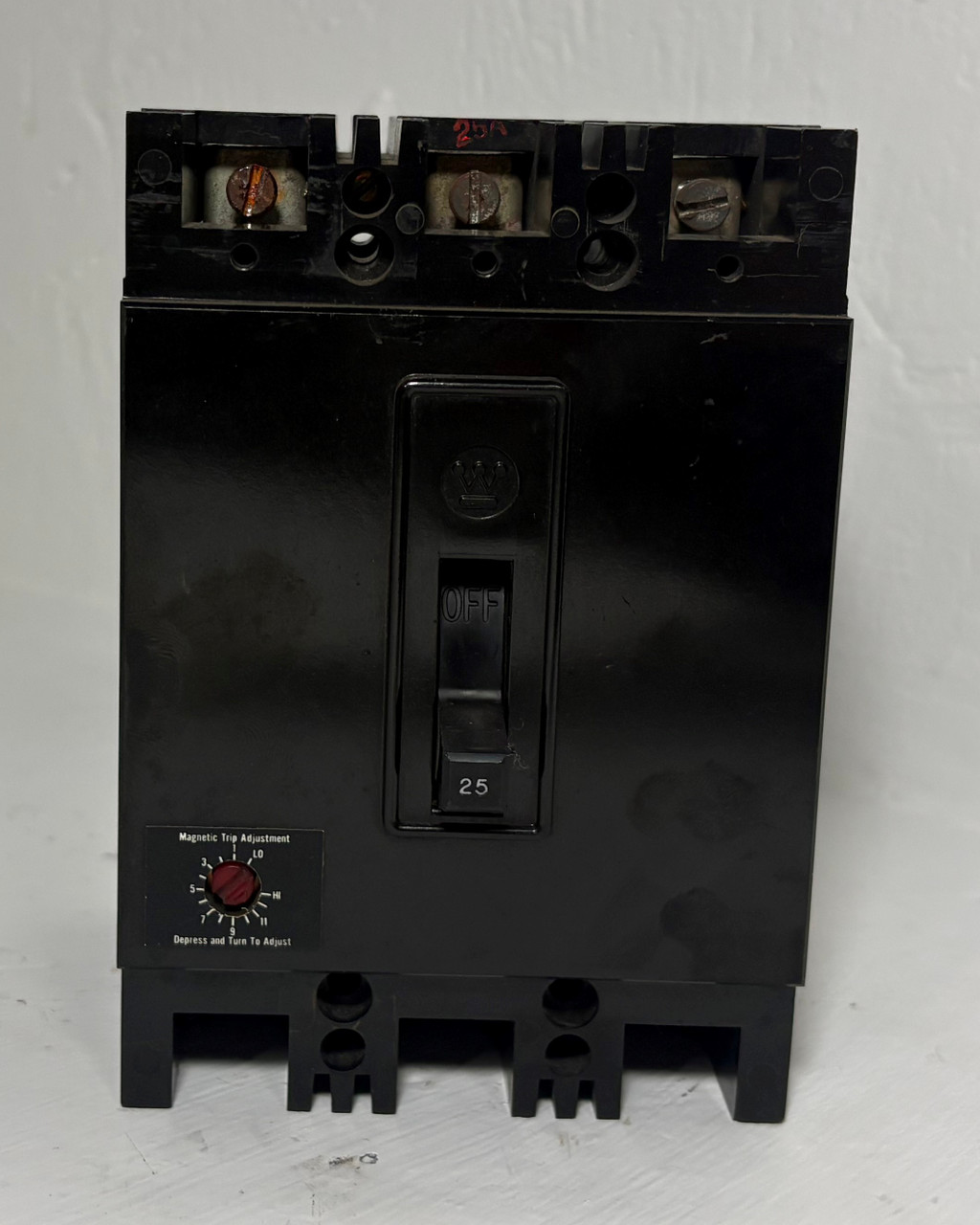 Westinghouse 2606D95G30 25A AB De-Ion Circuit Breaker 480/600V 3P 32-80A 25 Amp (EM5755-1)