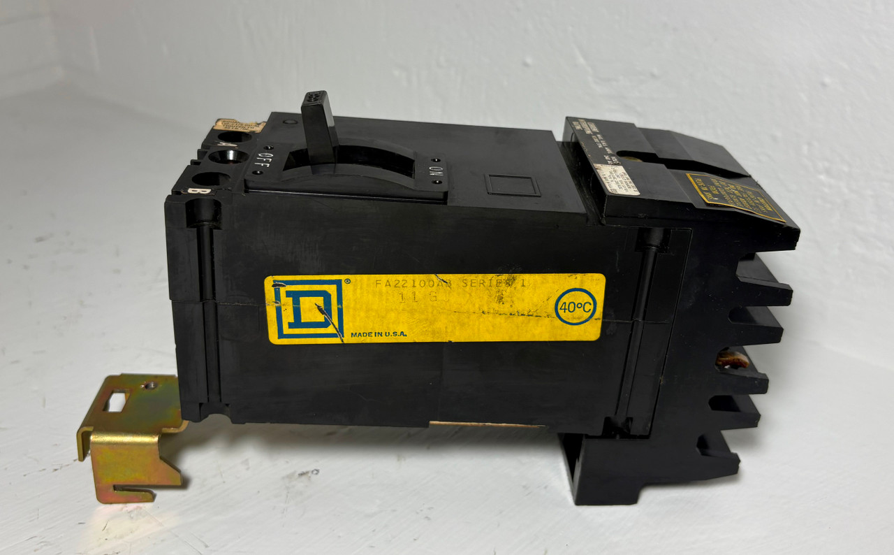 Square D I-Line FA22100AB 100A 2P Circuit Breaker Black 240V FA 2 Pole 100 Amp (EM5758-1)